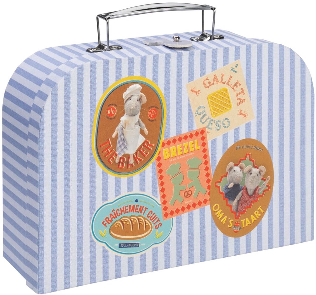 Sam & Julia Het Muizenhuis Bakkerij speel- en knutselkoffer - Speelgoed kinderen - Schaal 1:12 - Knutselen - Voor meisjes en jongens - Bambolino Toys