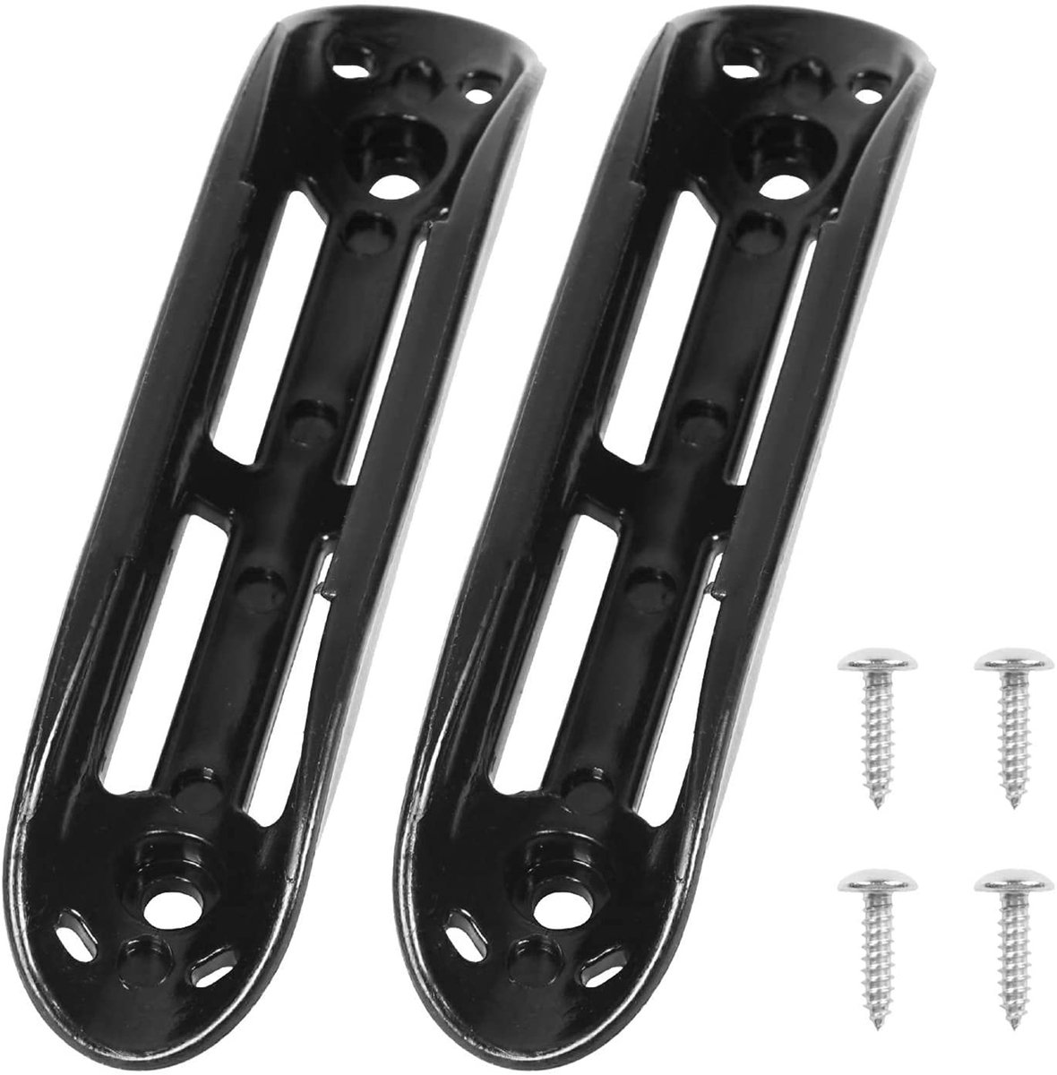 Dailygoods- Kajak Paddle Houder - 2 Stuks - Zwarte Paddle Clips - Bevestiging met 4 Schroeven - Hoogwaardig Kunststof - Veilig en Duurzaam - Peddelclip