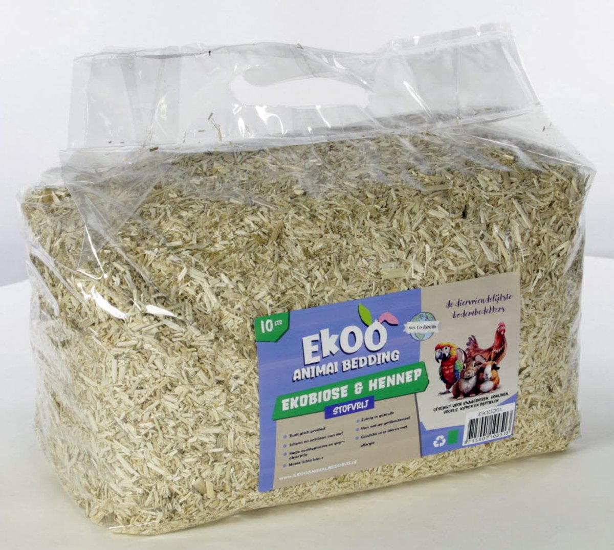 Ekoo Ecobiose hennep bodembedekking | stofarm | 10 liter of 30 liter 10 Liter