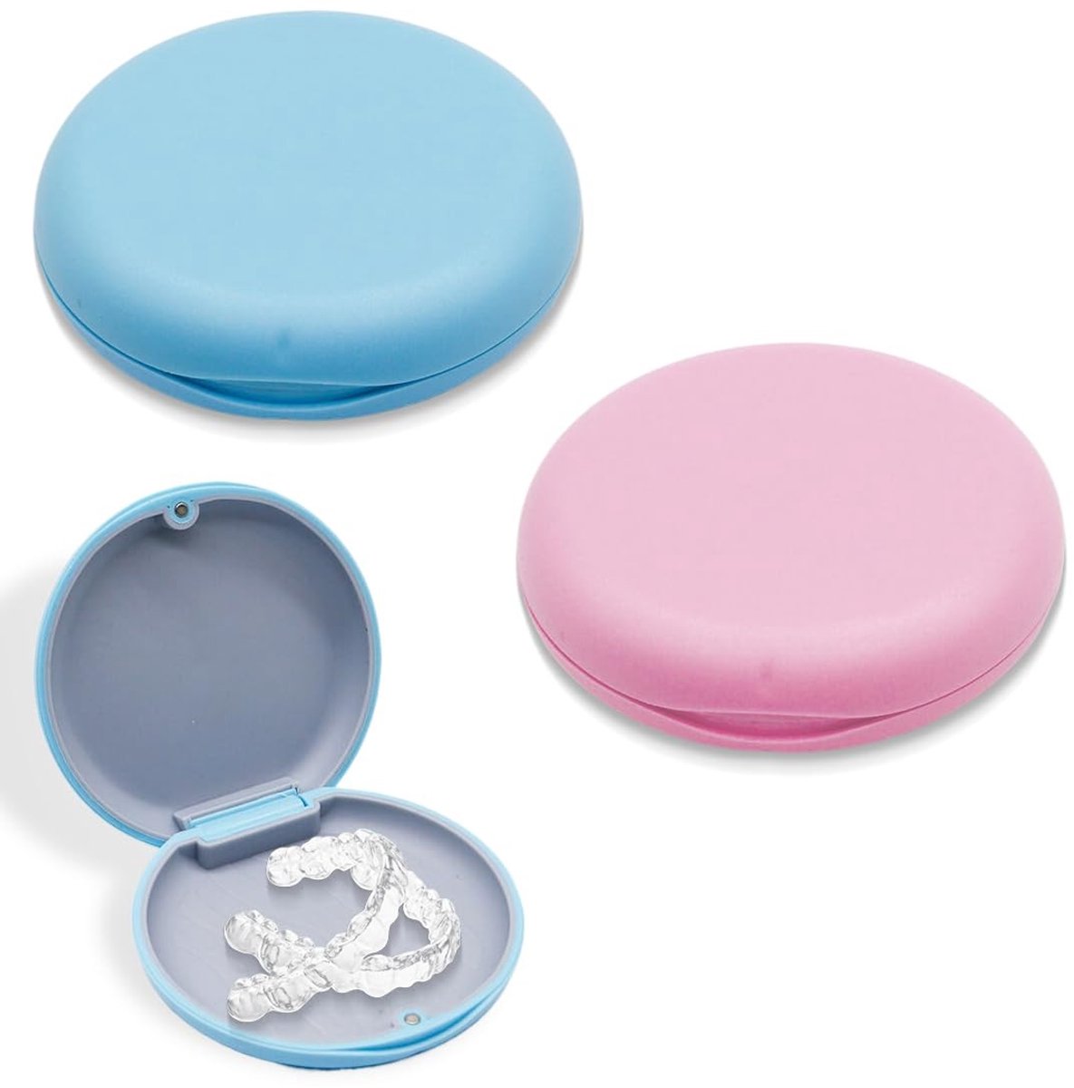 Dailygoods- Opbergdoos - 2 Stuks - Magnetische Sluiting - Beugelbox - Tandprothesen - Duurzaam Materiaal - Veiligheidsopslag - Beugeldoos