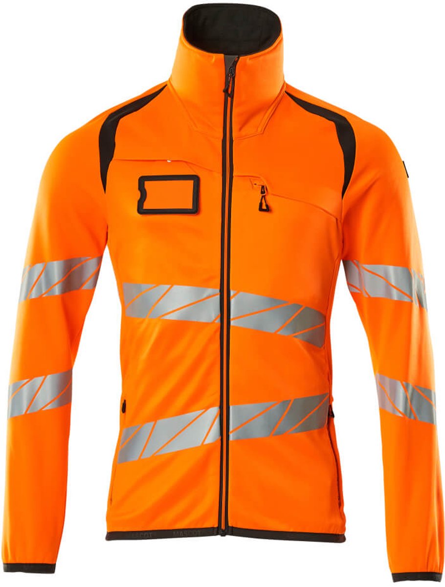 Mascot Accelerate Safe Fleecetrui met rits 19103-315 - hi-vis oranje/donkerantraciet - S