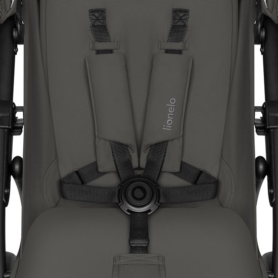 Lionelo Buggy Annet Plus – Lichtgewicht & Inklapbaar – Grote Massieve Wielen met Vering – Inclusief Voetenzak, Klamboe & Bekerhouder – Verstelbare Rugleuning & Voetsteun – Wandelwagen vanaf de geboorte tot 22 kg – Kinderwagen