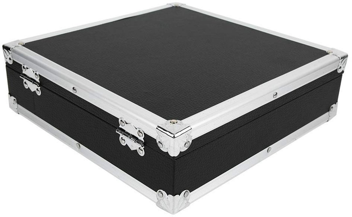 Dailygoods- Billiardballenbox Lichtgewicht - Opbergdoos - Draagtas - Handvat - Schuimvoering - Roestvrij Stalen Sluitingen - Billiardballentas