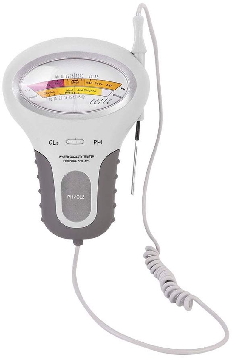 Dailygoods- Water Tester 2-in-1 - pH/Chloor Meter - Draagbaar - Digitale Testmeter - Zwembad Waterkwaliteit - Belangrijk voor Veiligheid - Waterkwaliteitmeter