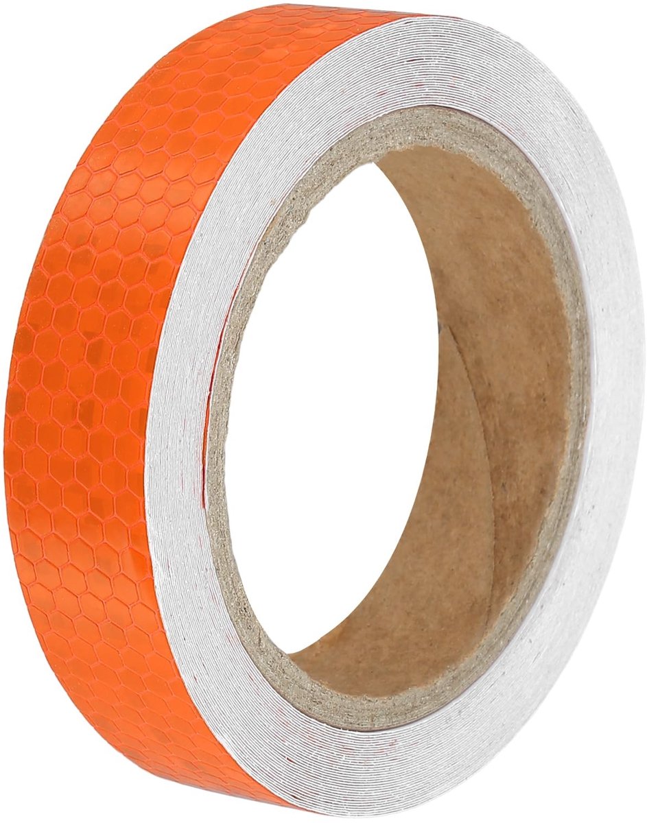 Dailygoods- Reflecterende Tape 2.5cmx10m - Reflecterende Band - Veiligheidswaarschuwing - Weerbestendig - Hoge Zichtbaarheid - Sterk Reflecterend - Waarschuwingssticker