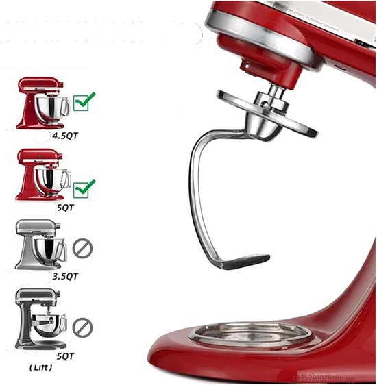 Deeghaak voor Staande Mixer - Vervangend Onderdeel voor Kneedwerk in de Keuken van KitchenAid — afbeelding 4