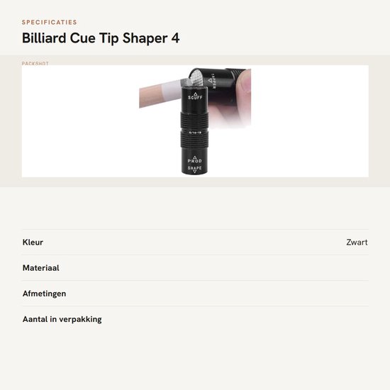 Dailygoods- Cue Tip 4 in 1 Tool - Biljart Tip Shaper - Snooker Tip Drukvorm - Aluminium Accessoire - Diameter 23 mm - Hoogte 70 mm - Biljarttool van Dailygoods — afbeelding 3