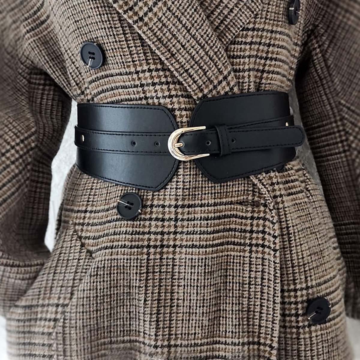 Dailygoods- Tailleriem Dames - Brede Elastische Cinch-Riem - Stijlvol Accessoire - Perfect voor Jurk/Jumpsuit - Flatterend voor Alle Figuren - Ideaal Cadeau - Damesriem