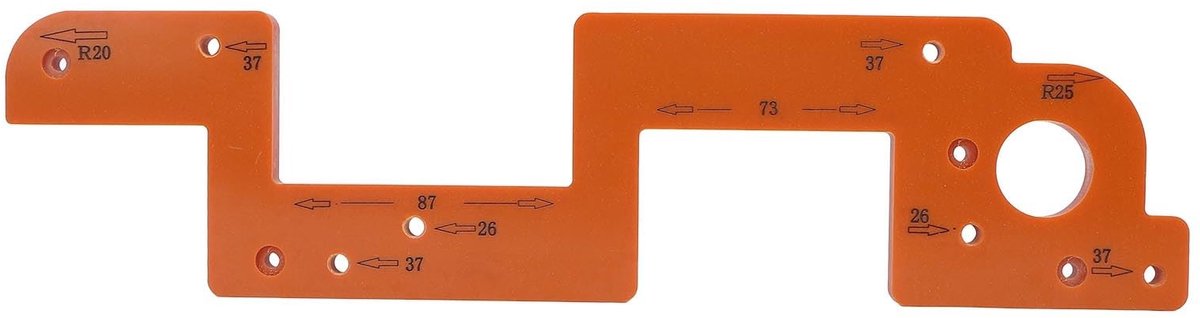 Precisie Groeven Hulp Tool voor Houtbewerking, Gebruiksvriendelijk Ontwerp, Duurzaam ABS Materiaal, Ideaal voor Beginners en Professionals, Veelzijdig en Antislip Design