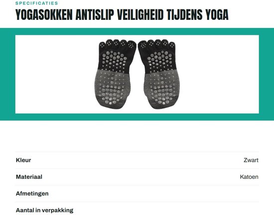 Dailygoods- Yogasokken Antislip - Vijfvingersokken - Teensokken - Sport - Fitness - Veiligheid tijdens training - Antislipsokken van Dailygoods — afbeelding 3