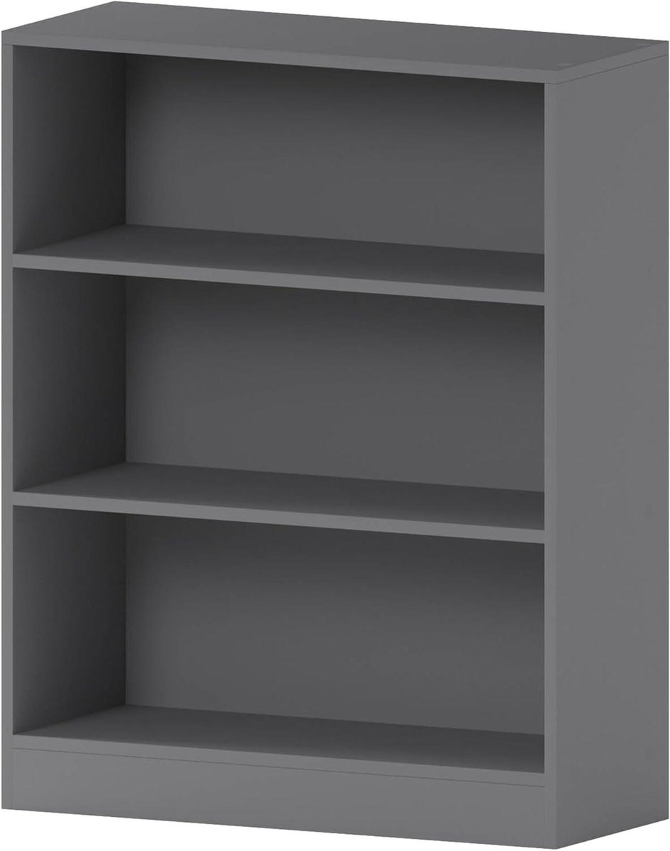 Boekenkast - Opbergunit - Woonkamer Organisatie - Stapelbaar Ontwerp - H75xB60xD24cm - Gri