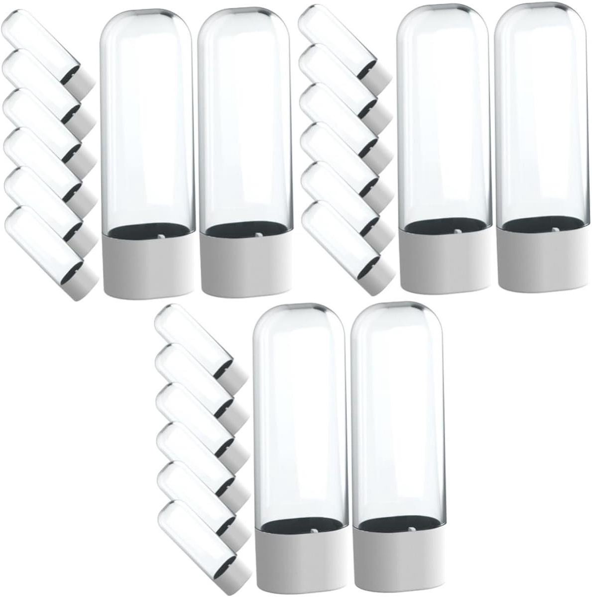 Vervangingsdoppen Elektrische Tandenborstel - Opzetborstelhoezen Tandenborstelkapjes - Reizen Mondhygiëne - Transparant Stevig Ontwerp - 24 stuks - Transparant