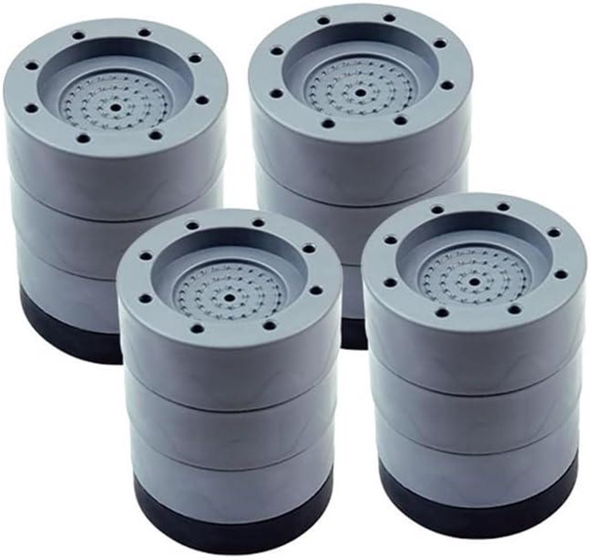 4pcs Anti-Pads Silent Skid Raiser Mat Washing Machine Dryer Support Stand 8.5cm