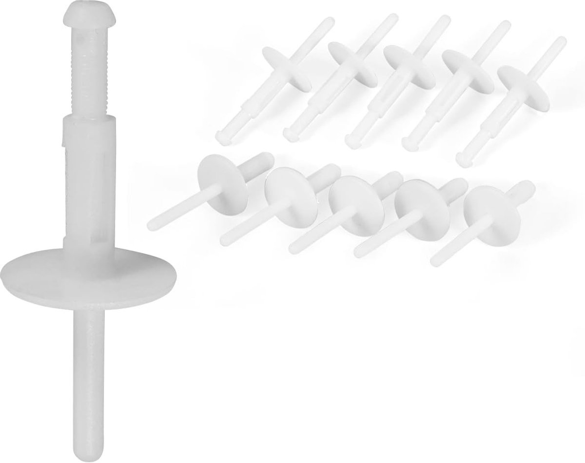 Dailygoods- Bumperklinknagels 50 Stuks - Kunststof Bevestigingsmiddelen - Universeel - Waterdicht - Slijtvast - Hoogwaardige POM Materialen - Klinknagels