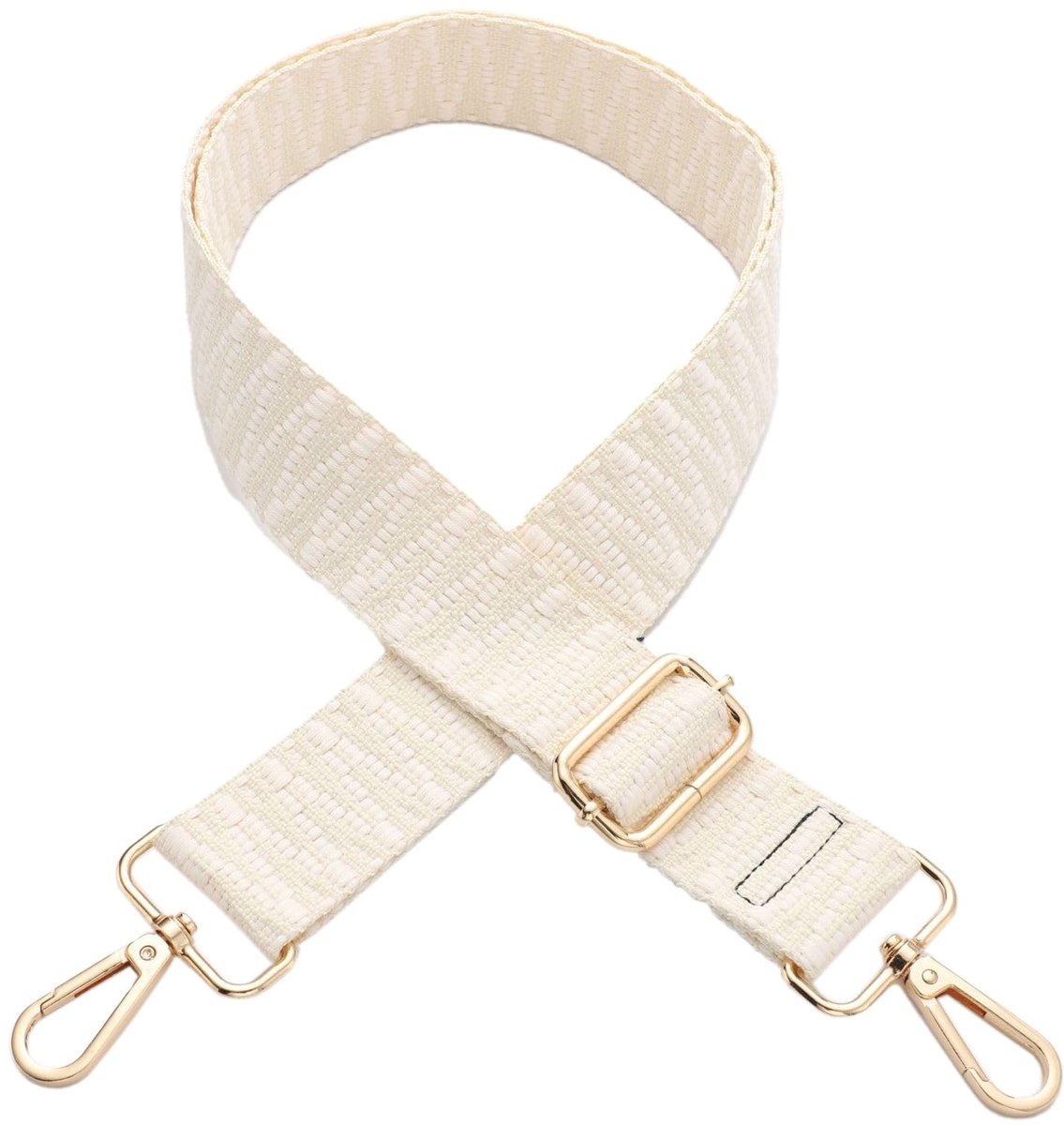 Dailygoods- Schouderriem Verstelbaar 75-145 cm - Tassenriem 3,8 cm Breed - Vervangende Tasriem - Gouden Gesp - Polyester Materiaal