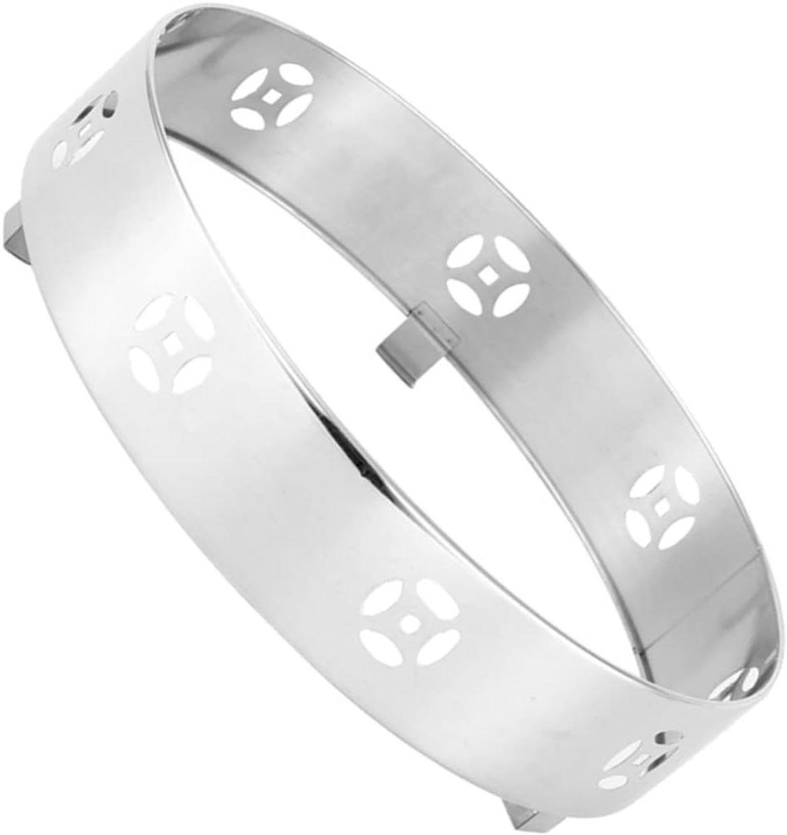 Gasfornuis Windscherm Kookring Wokrek Energie Besparen Winddicht Ontwerp 28.6 cm Zilver