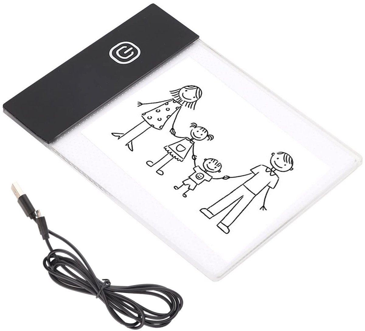 Dailygoods- Lichttablet Ultradun - Verstelbaar - Antislip Achterkant - Oogbescherming - Tekengereedschap - Geschikt voor Kalligrafie - Tekenplank