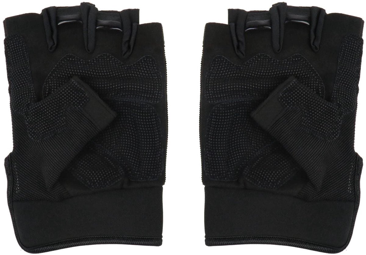 Dailygoods- Vingerloze Motorhandschoenen Antislip - Halve Vinger Handschoenen - Outdoor Sporthandschoenen - Fietshandschoenen - Wandelen/Bergbeklimmen - Palmomtrek 21,6-22,9 cm