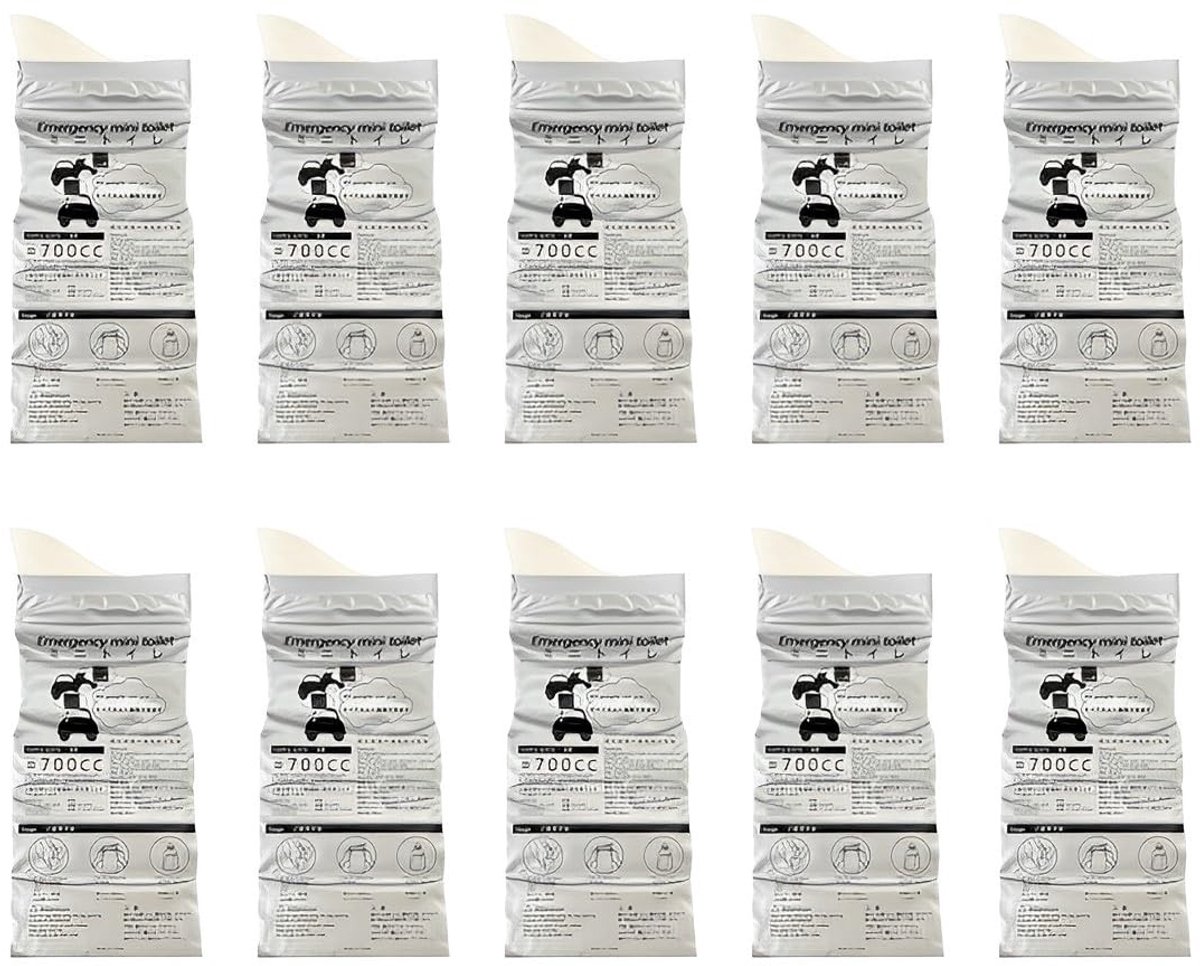 Dailygoods- Urinezakje 10 Stuks - Draagbaar - Superabsorberend - Voor Mannen/Vrouwen/Kinderen - 700 ml - Hoogwaardige Materialen - Urinoir