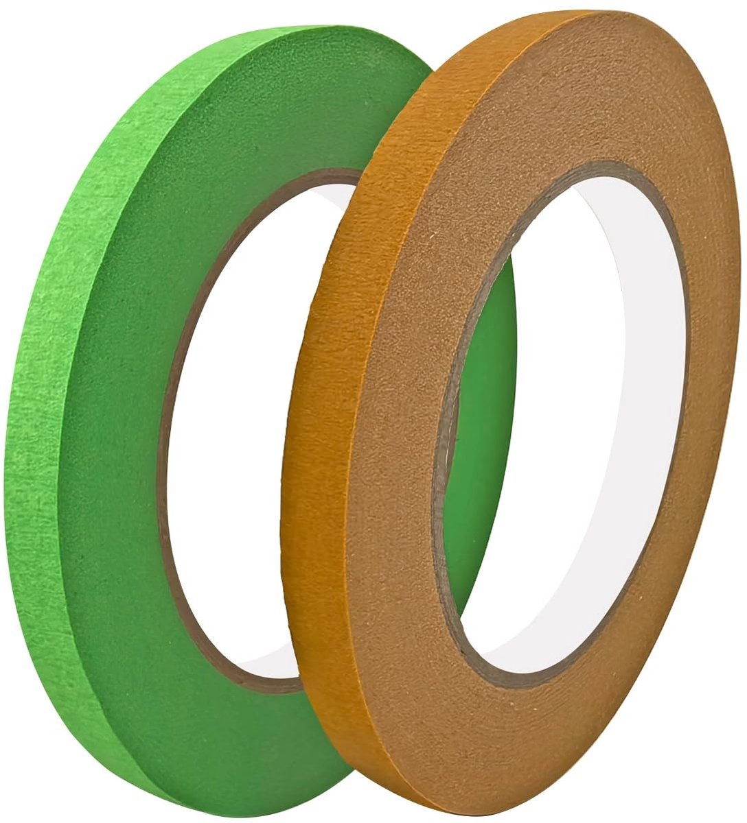 Dailygoods- Afplaktape Hoge Kwaliteit - Schilderstape - Afplaktape Dispenser - Afplaktape Sensitive - 2 Rollen - 15 mm x 50 m - Maskingtape