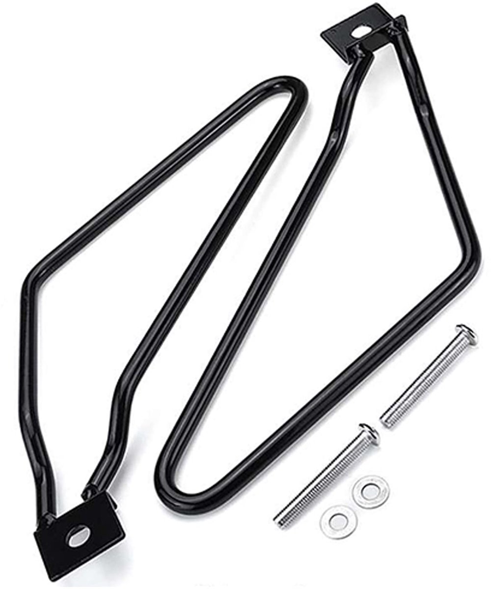Dailygoods- Zadeltassen Motorfiets - 2 Stuks - Ondersteuning - Beugels - Compatibel met XL883/1200 HD1450/1584 - Zwart - Motorfietstassen