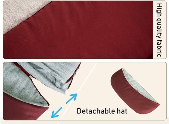 Gewassen katoenen slaapzak-kampeerslaapzak - Waterdichte en lichtgewicht slaapzak voor volwassenen, ideaal voor buiten wandelen, reizen (D) — afbeelding 4