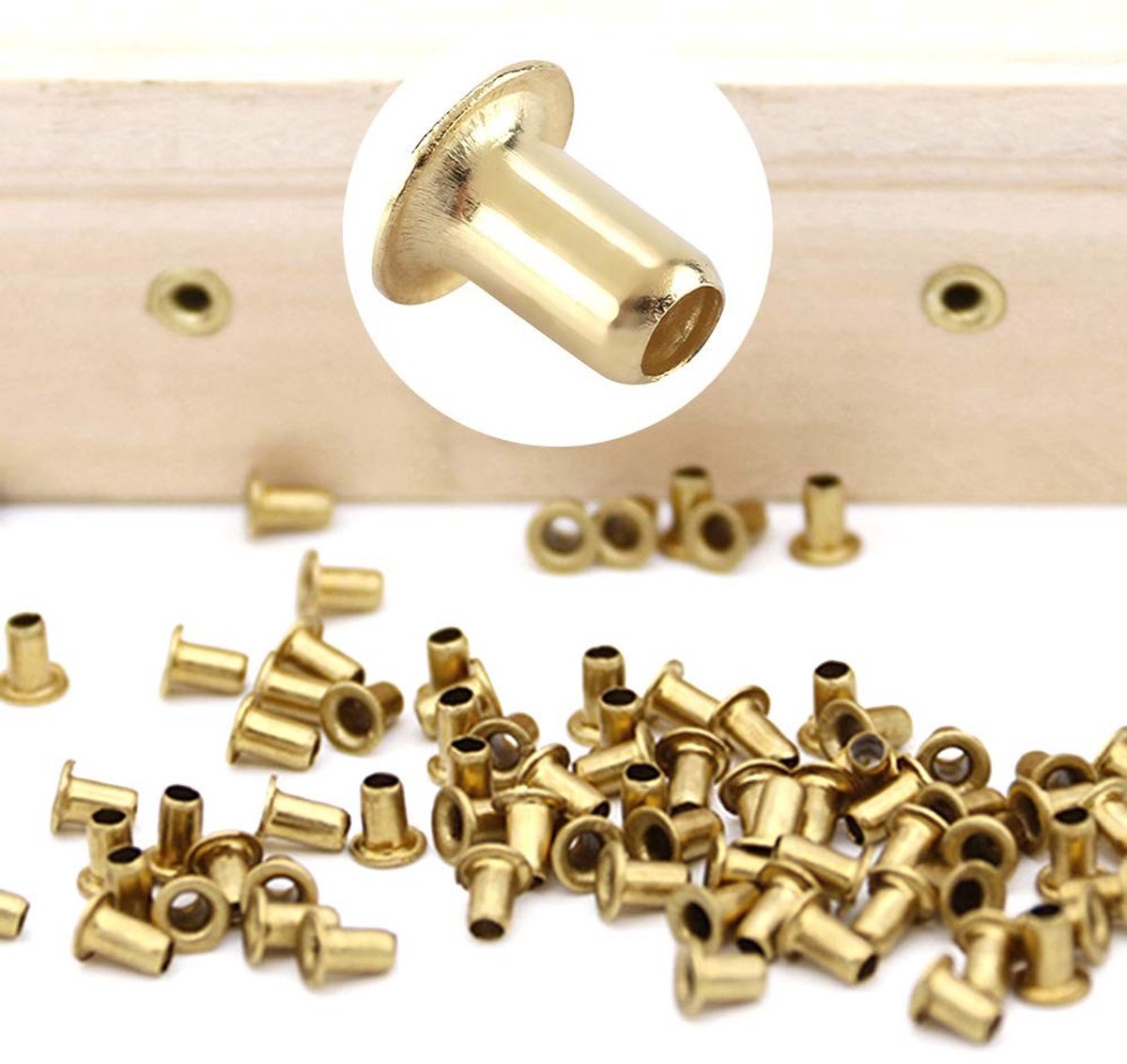 Dailygoods- Bijenteelt Gereedschap 1000 Stuks - Messing Nestframe Oogjes - Bijenkorf Nestdoos - Imkers Uitrusting - Cuprum Materiaal - Essentiële Accessoires
