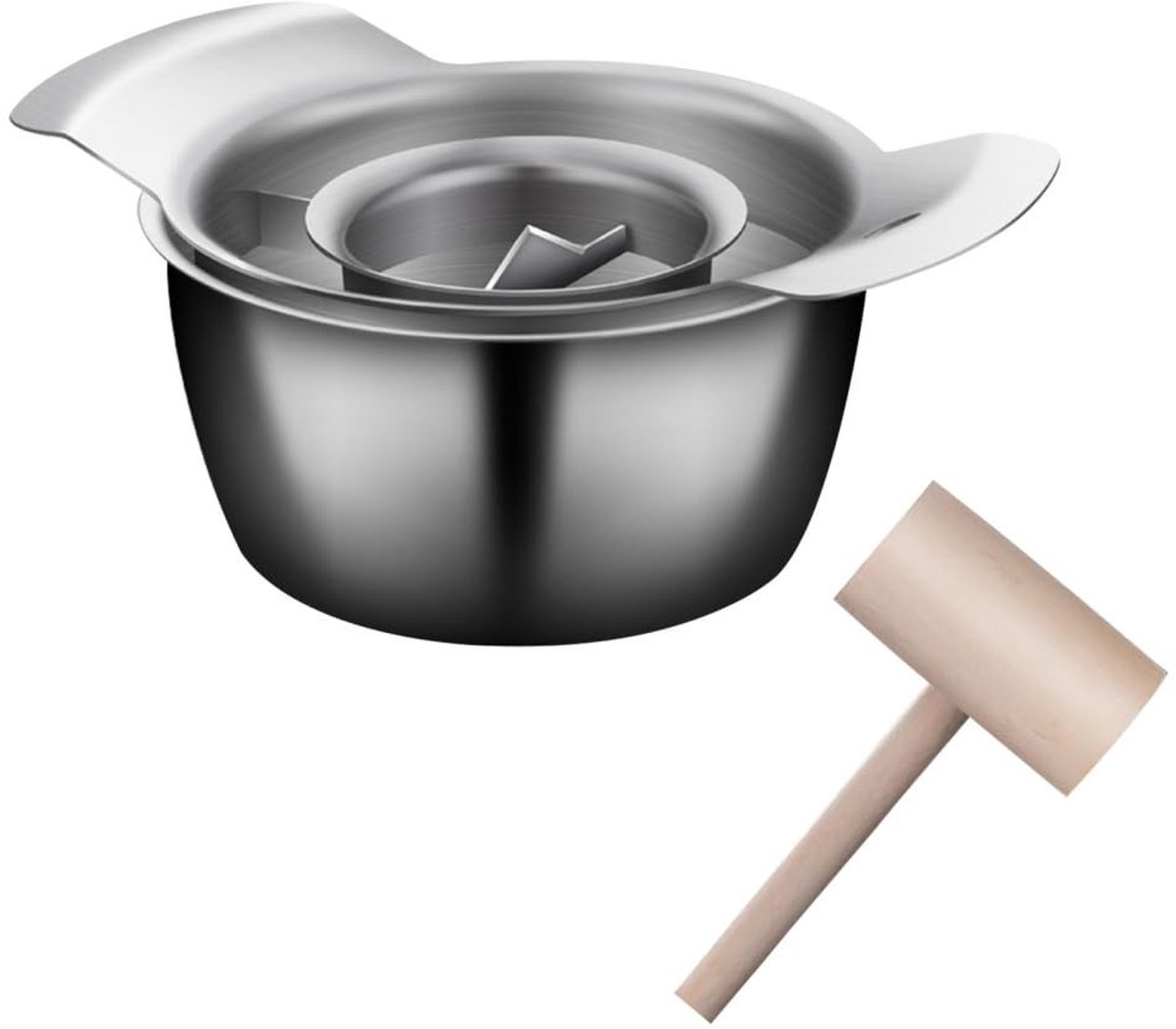 Dailygoods- Granaatappelschiller Roestvrij Staal - Granaatappelzaadverwijderaar - Peelingtool - Keukenaccessoire - Eenvoudig op te bergen - Voedselveilig materiaal - Granaatappelontpitter