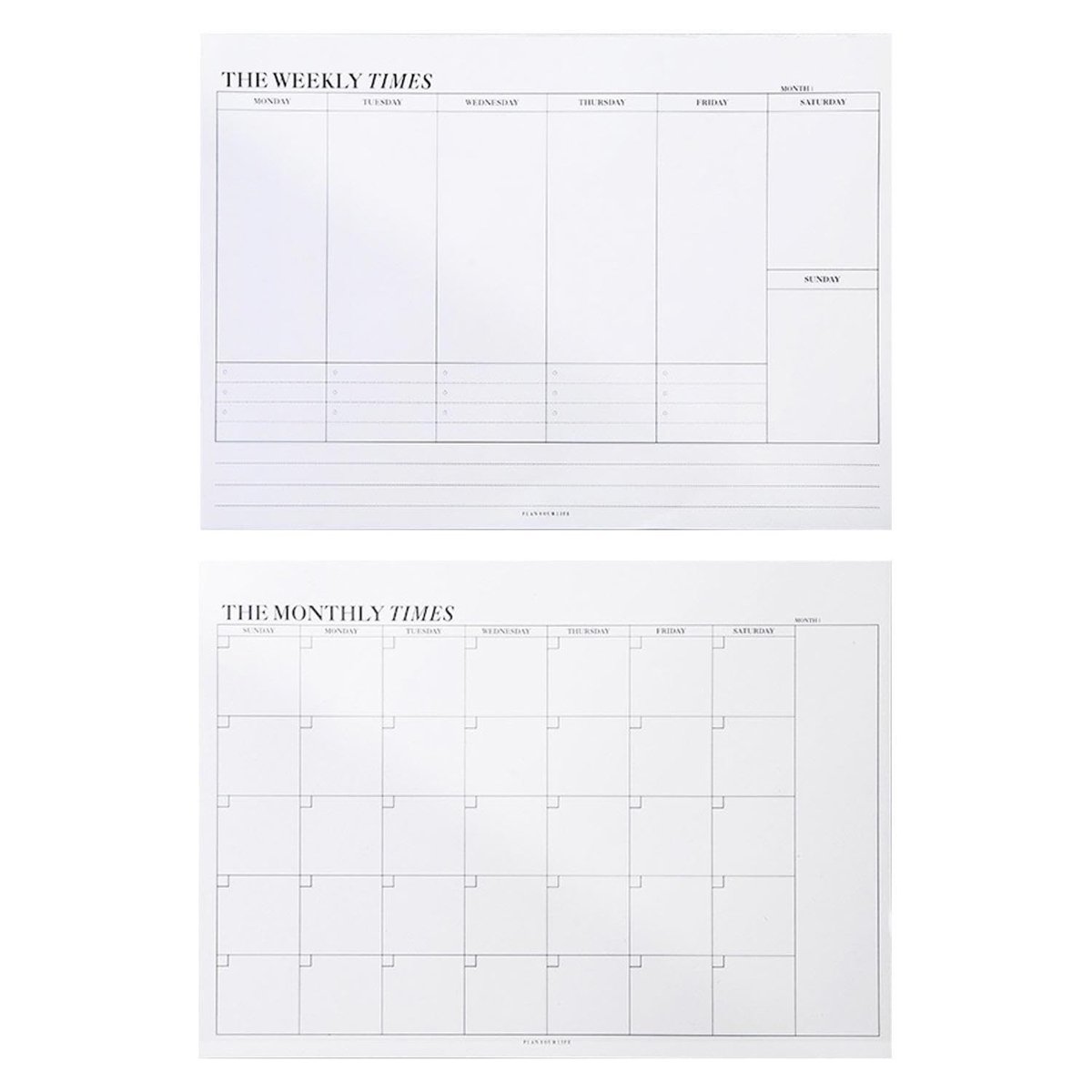 Dailygoods- Weekplanner 2026 - Maandplanner - Afsprakenplanner - Activiteitenboek - Papier - 24,5 x 17,5 cm - Lichtgewicht ontwerp - Planningsboek