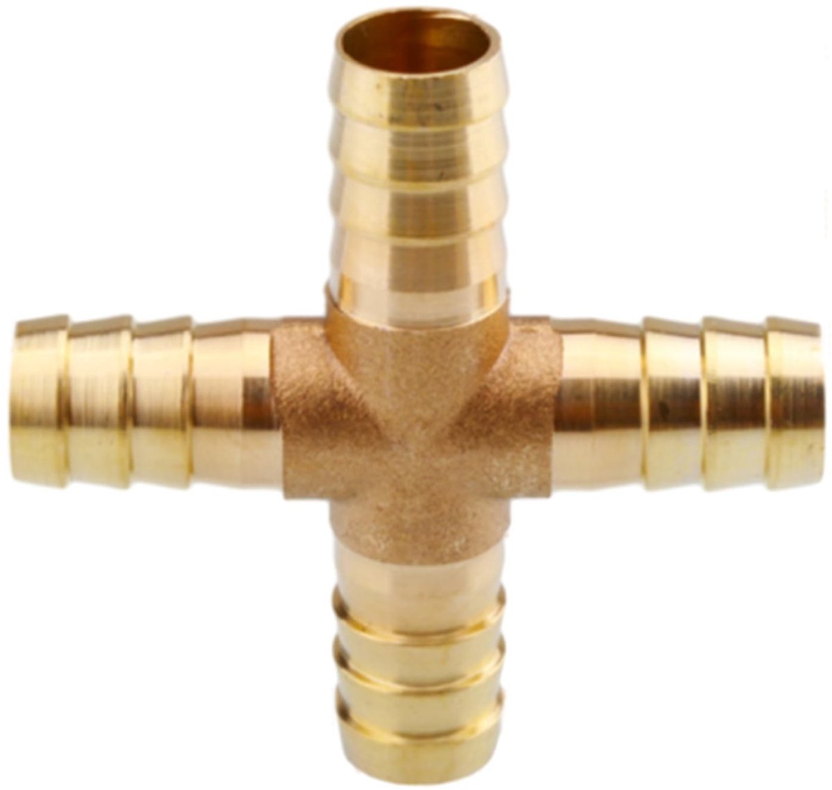 Dailygoods- Slangfitting 4-weg - Slangkoppeling - Koppelstuk - Adapter - Connector - Lekvrije verbinding