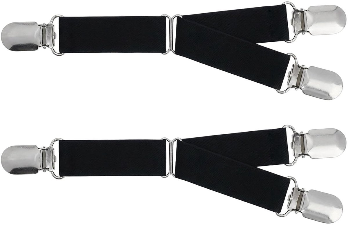 Dailygoods- Kousenband Verstelbaar - Kousenband Houder - Kousclips - Y-stijl - Elastische Nylon - 26 x 1,8 cm - Jarretel