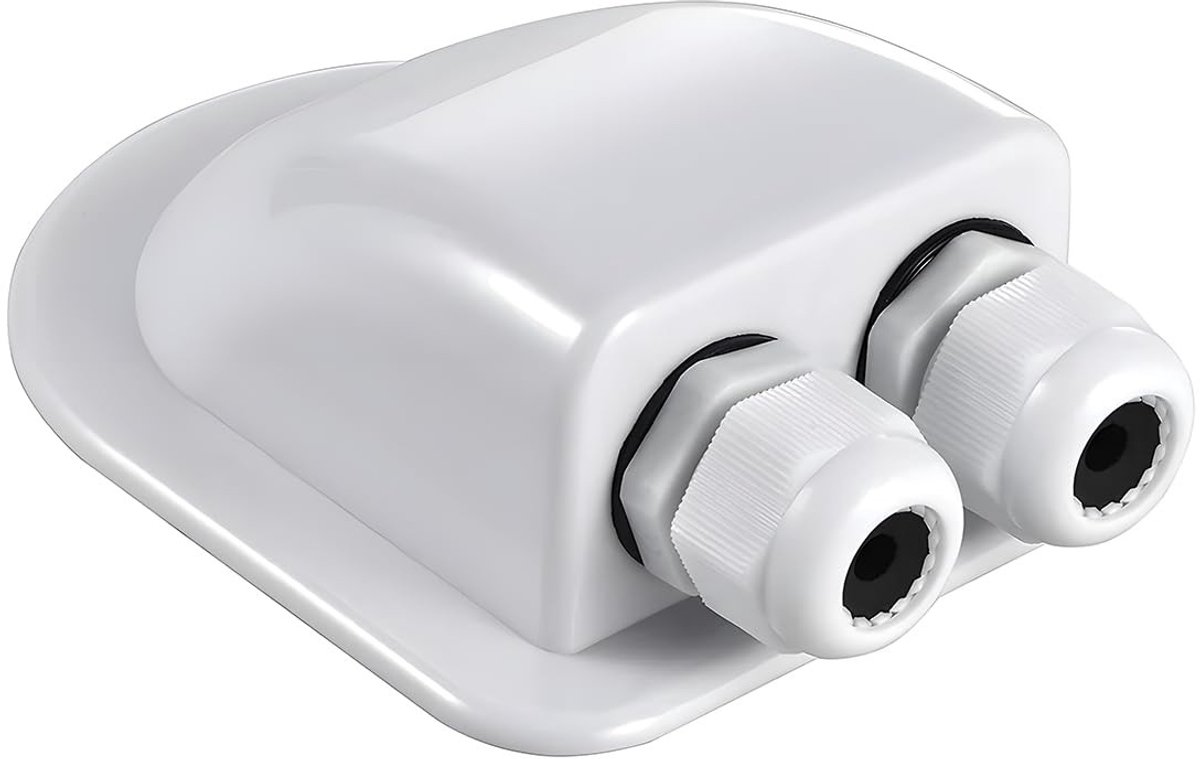 Dailygoods- Dakdoorvoer IP68 Waterdicht - Kabeldoorvoer - ABS Kunststof - Voor Zonnepanelen - Geschikt voor Caravan - 100 x 107 x 44 mm
