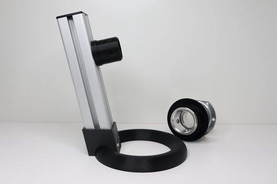 Stuur Display Stand - Stuurhouder Simracing - Stuur Tonen - QR1 Adapter - 35 x 25 x 5 cm - Zwart/Zilver — afbeelding 4