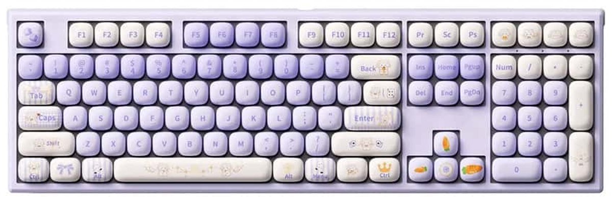 AKKO MONSGEEK MG108B Magic Lop Bunny RGB Draadloos Hotswap Mechanisch Gaming Toetsenbord