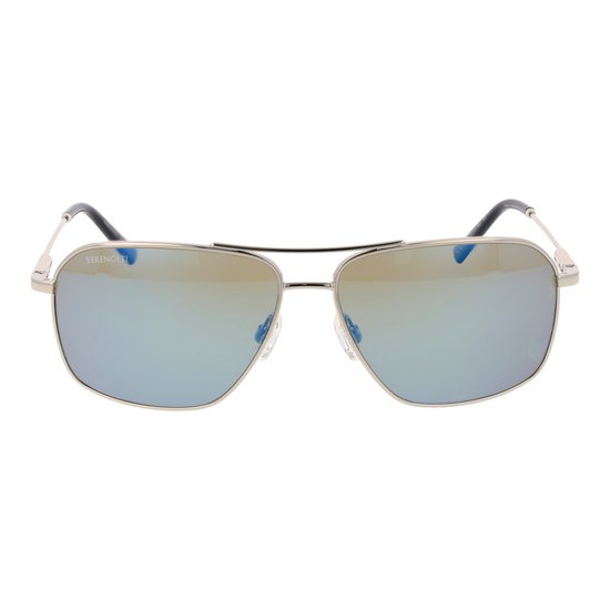 Serengeti Dorwinn SS578002 Shiny Silver Polarized 555nm Blue