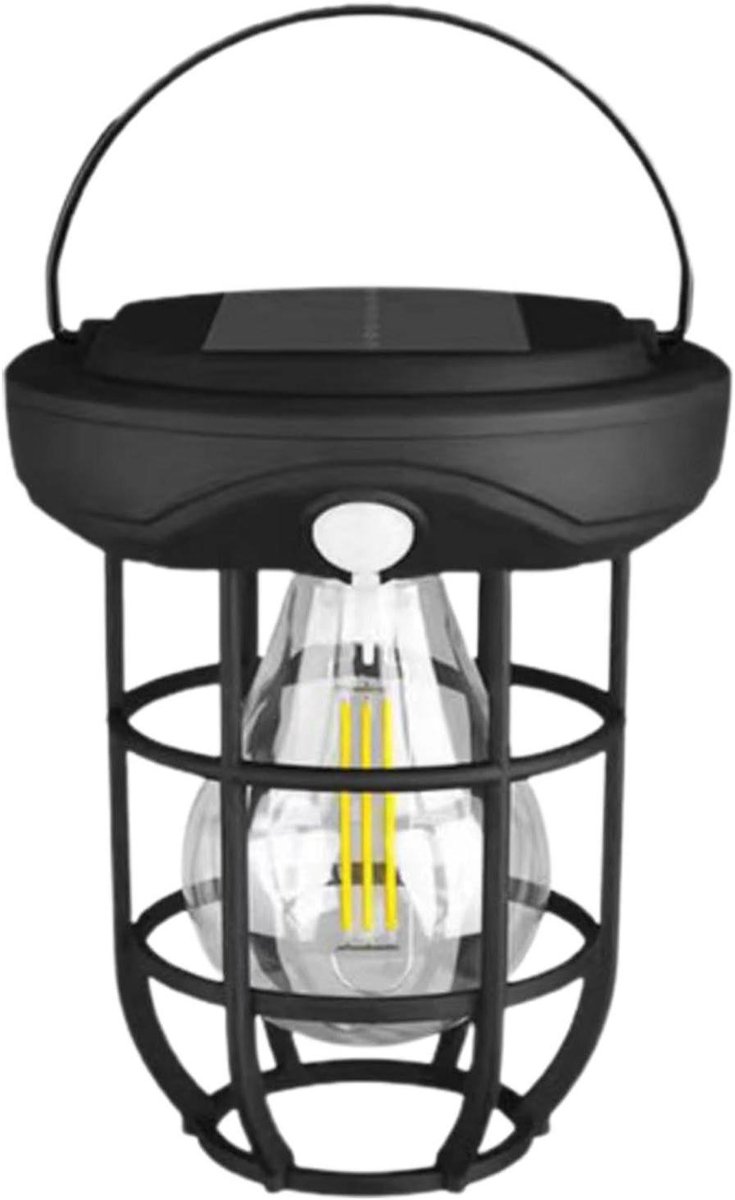 Zonne-energie Lantaarn - Hanglamp LED - Buitenverlichting - Bewegingssensor - 17.8 cm - Me