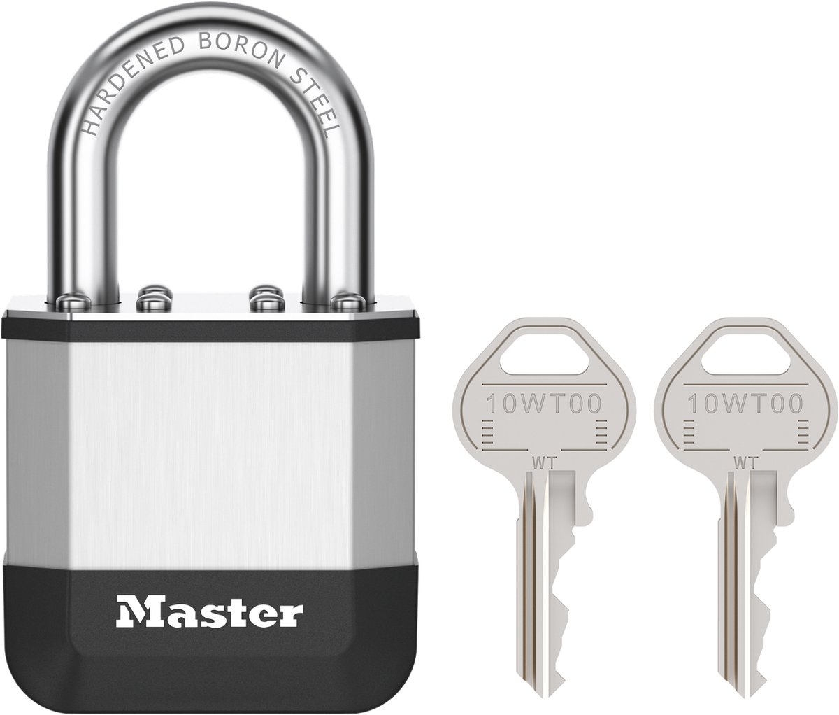 MasterLock elite - hangslot - 45mm - korte beugel - weerbestendig - inbraakwerend - buitenslot - inclusief 2 sleutels afbeelding
