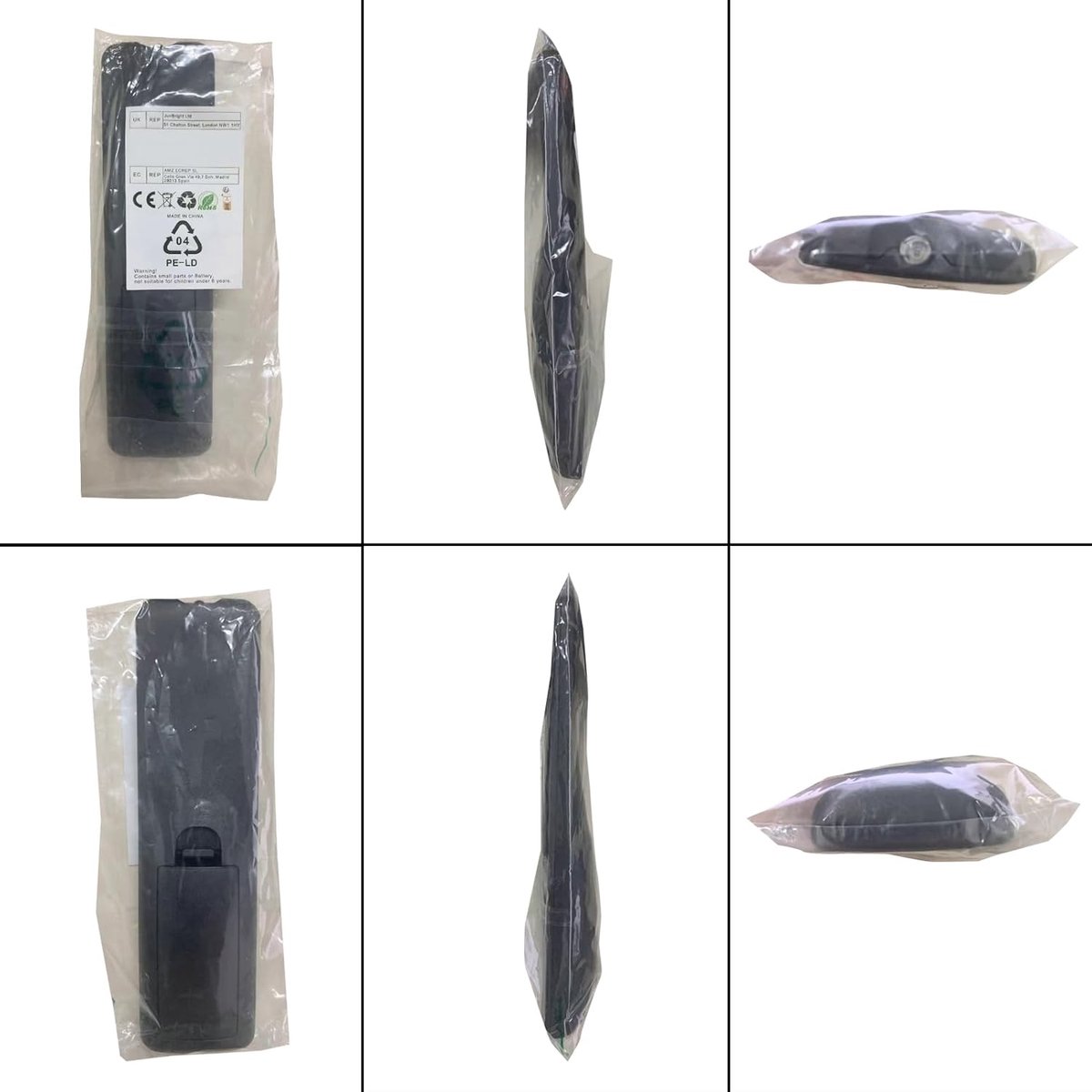 Universele Afstandsbediening - Stem Bediening - Smart TV Bediening - Ingebouwde Microfoon - 10 Meter Bereik - Zwart