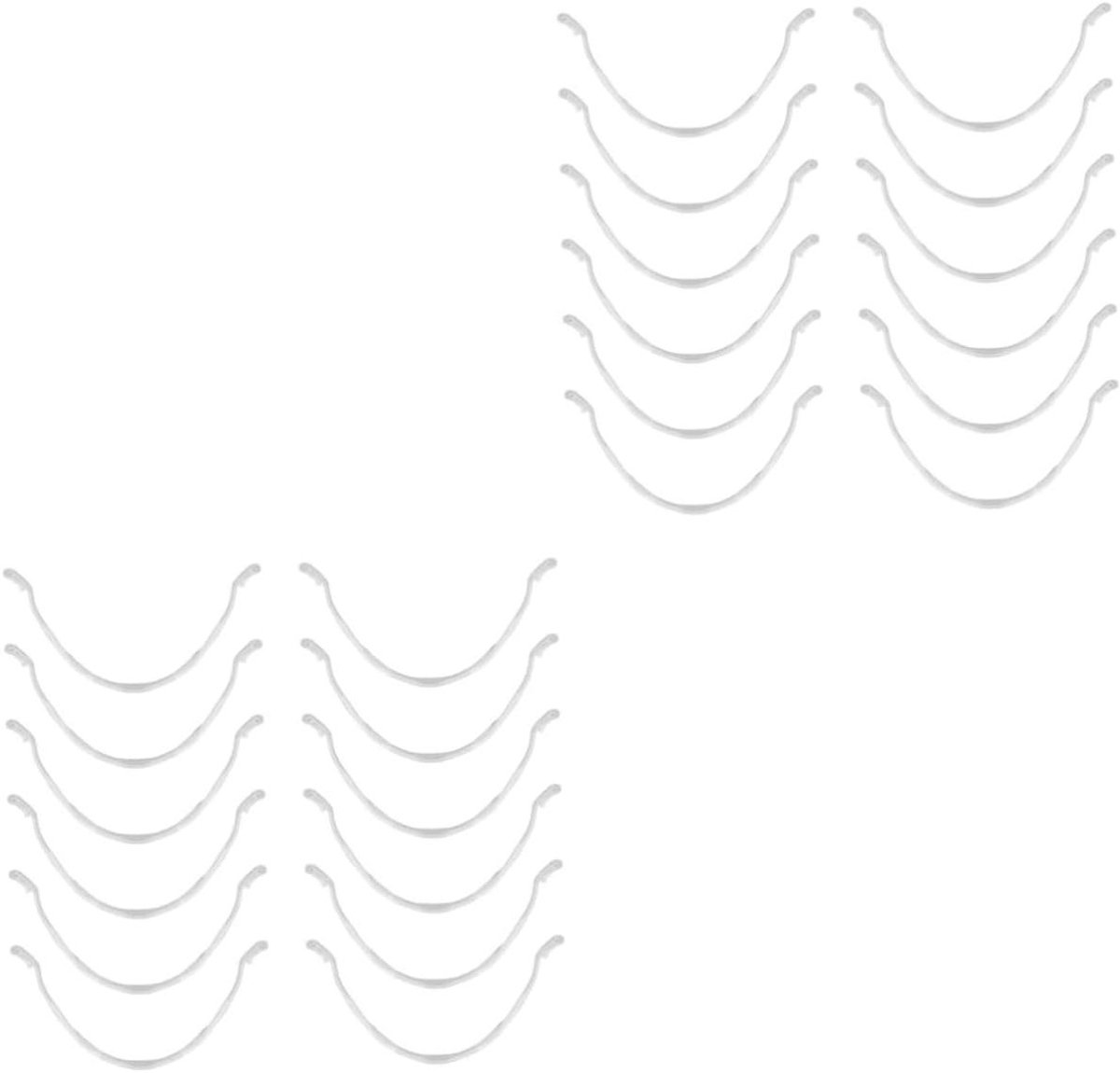 Masker Ondersteuning - Frame Houder - Ademruimte Creëren - Neusbrug Pasvorm - 12 Stuks - Wit