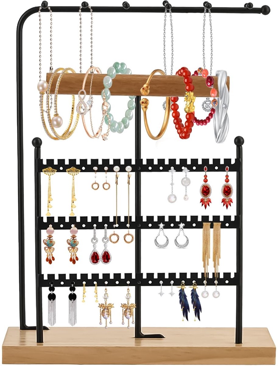 Dailygoods- Sieradenhouder - Sieraden organizer - Armband houder - Ringenhouder - Sieradenboom - Hoogwaardige metalen constructie - Sieradenorganizer