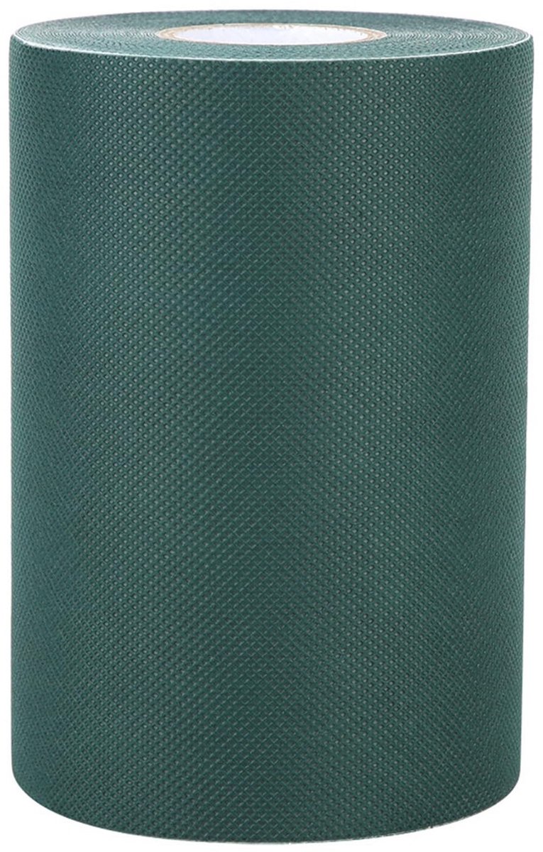 Dailygoods- Naadtape Zelfklevend - Kunstgras - Antislip Onderkant - 150 mm x 10 m - Groen - Enkelzijdig - Kunstgraslijm