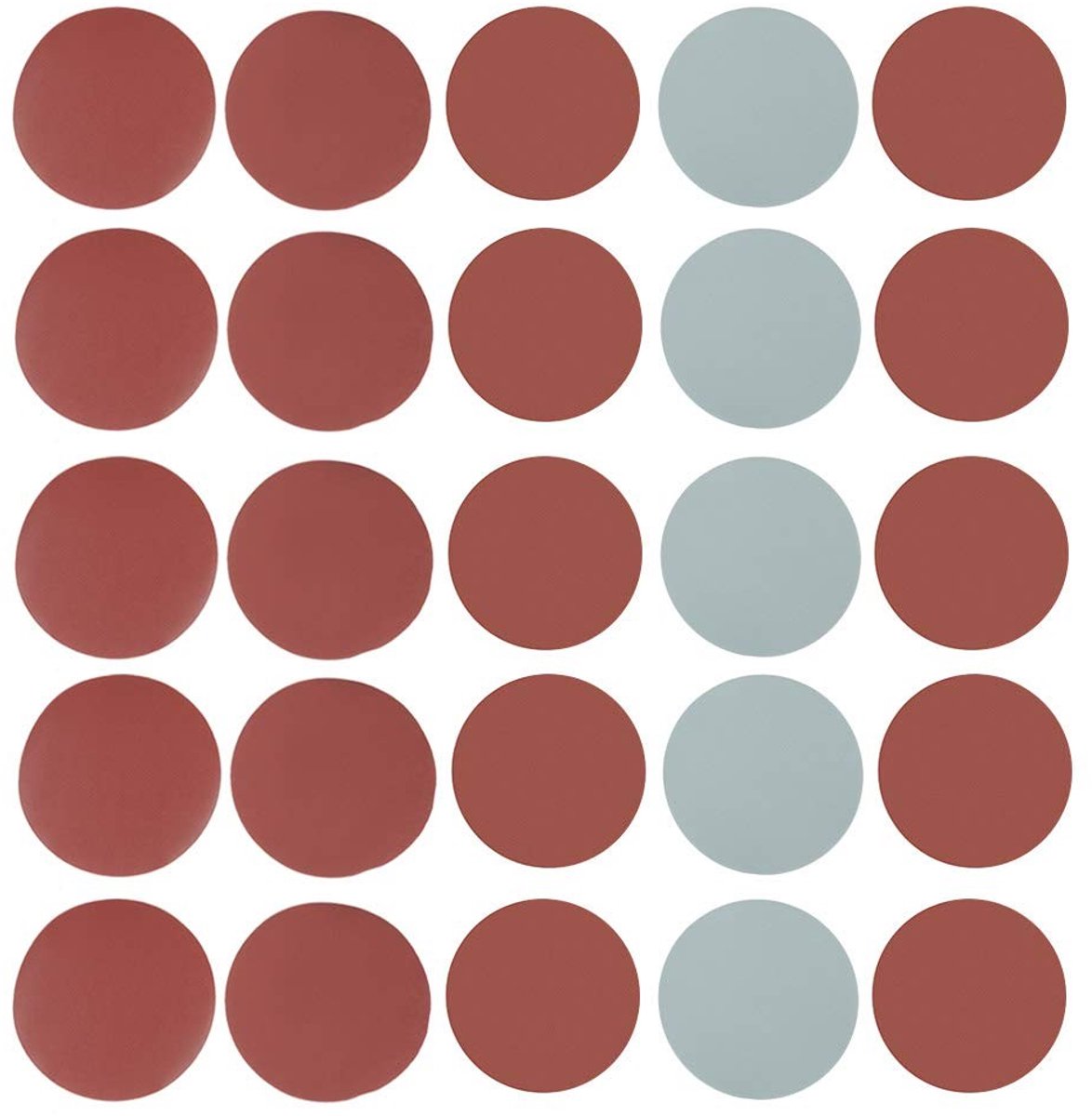 Dailygoods- Schuurpapier Set 25 Stuks - Schuurpapier 125mm - Aluminiumoxide - Antistatisch - Fijn P800/P1000/P1500/P2000/P3000 - Duurzaam - Schuurschijven