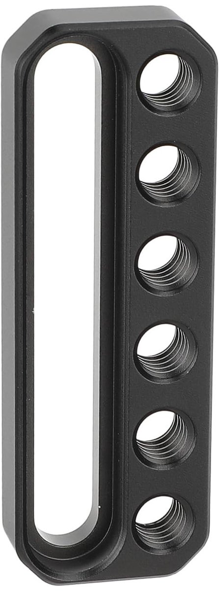 Dailygoods- Kaasplaat Mini - Aluminiumlegering - Verzonken Montagesleuf - 1/4"-20 Schroefgaten - Inclusief Inbussleutel - Lichtgewicht 25 g - Camera Plate
