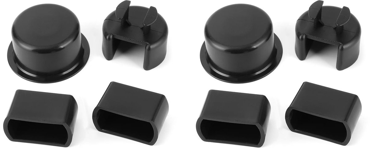 Dailygoods- Scharnier Achterklep Kit - 4x Scharnieren - Plastic - Zwart - Duurzaam - Voor F450/F550 - Deurscharnier