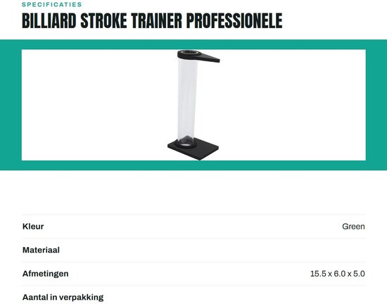 Dailygoods- Biljartstok Trainer - Verstelbare Hoek - Duurzaam Kunststof - Stabiliteit Oefening - Geschikt voor Snooker - 62 x 53 mm Beugel - Biljarttrainer van Dailygoods — afbeelding 3