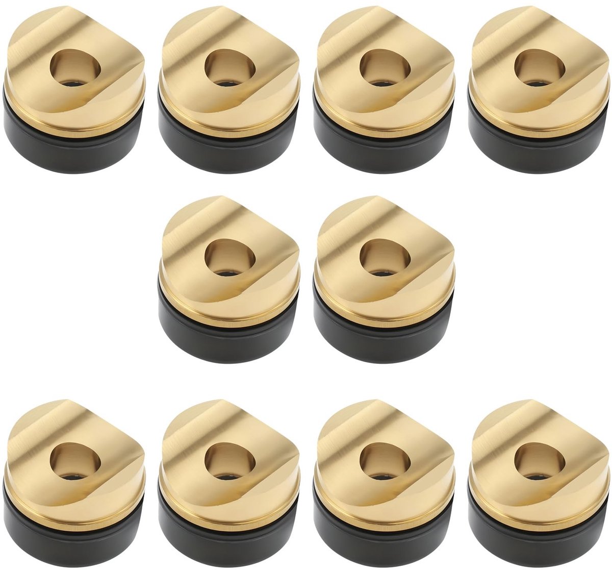 Dailygoods- Sproeier Tip Pakkingen 10 Stuks - Messing/Seal - Rubber/Metaal - 11x8,2 mm - Lekpreventie - Universele Compatibiliteit - Verfpakkingen