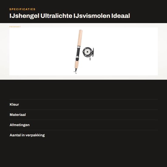 Dailygoods- Hengel Ultralicht - Telescopische Hengel 29,5 - IJshengel met Vismolen - Duurzaam Glasvezel - Ideale Gift voor IJsvisliefhebbers - Ijsvishengel van Dailygoods — afbeelding 3
