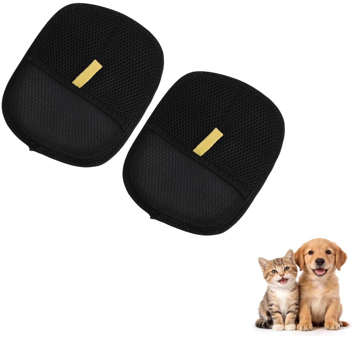 Dailygoods- Ontharinghandschoenen Antistatisch - Herbruikbaar - Zacht voor Huisdieren - Ideaal voor Sofa/Laken - 2 Stuks - Efficiënt voor Huisdierenhaar - Hond Haarverwijderaar