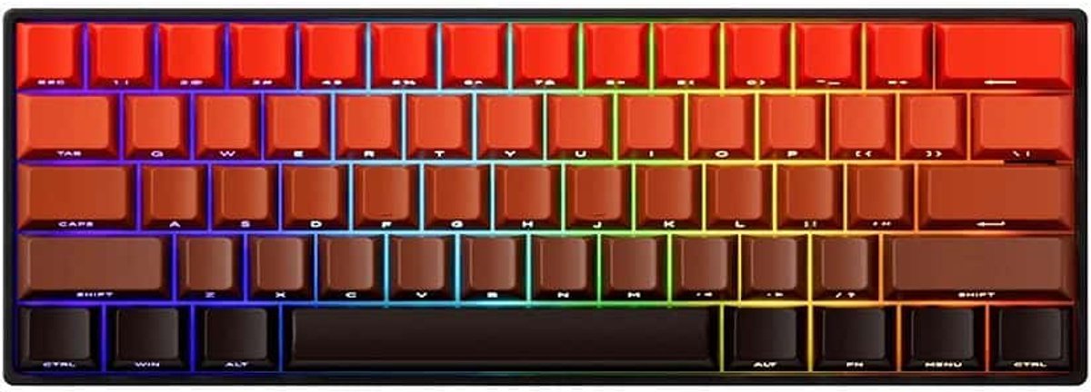 AKKO MONSGEEK FUN60 Max Shine-Through Blaze Gradient Hall Effect Magnetic Switch 8K Hz ARGB Wireless Hotswap Mechanical Gaming Keyboard