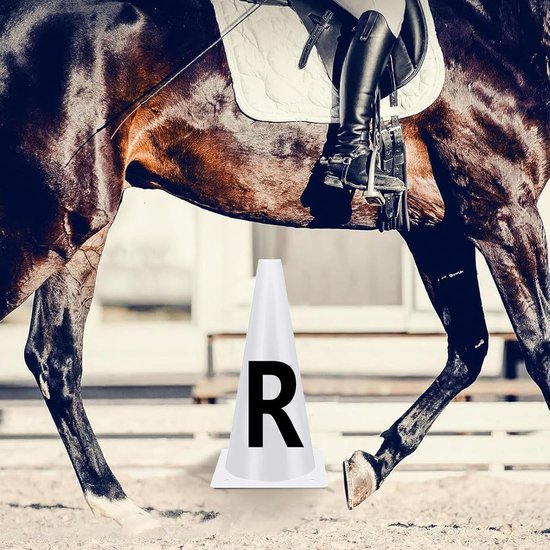 Trainingskegels Set - Paardensport Kegels - Dressuur Training - Met Letters - 32 cm Hoog - Meerdere Kleuren — afbeelding 3